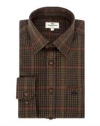 Hoggs of Fife Harris Cotton/Wool Twill Check Shirt