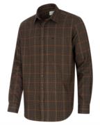 Hoggs of Fife Harris Cotton/Wool Twill Check Shirt